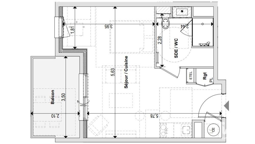 Vente Appartement 1 pièce
