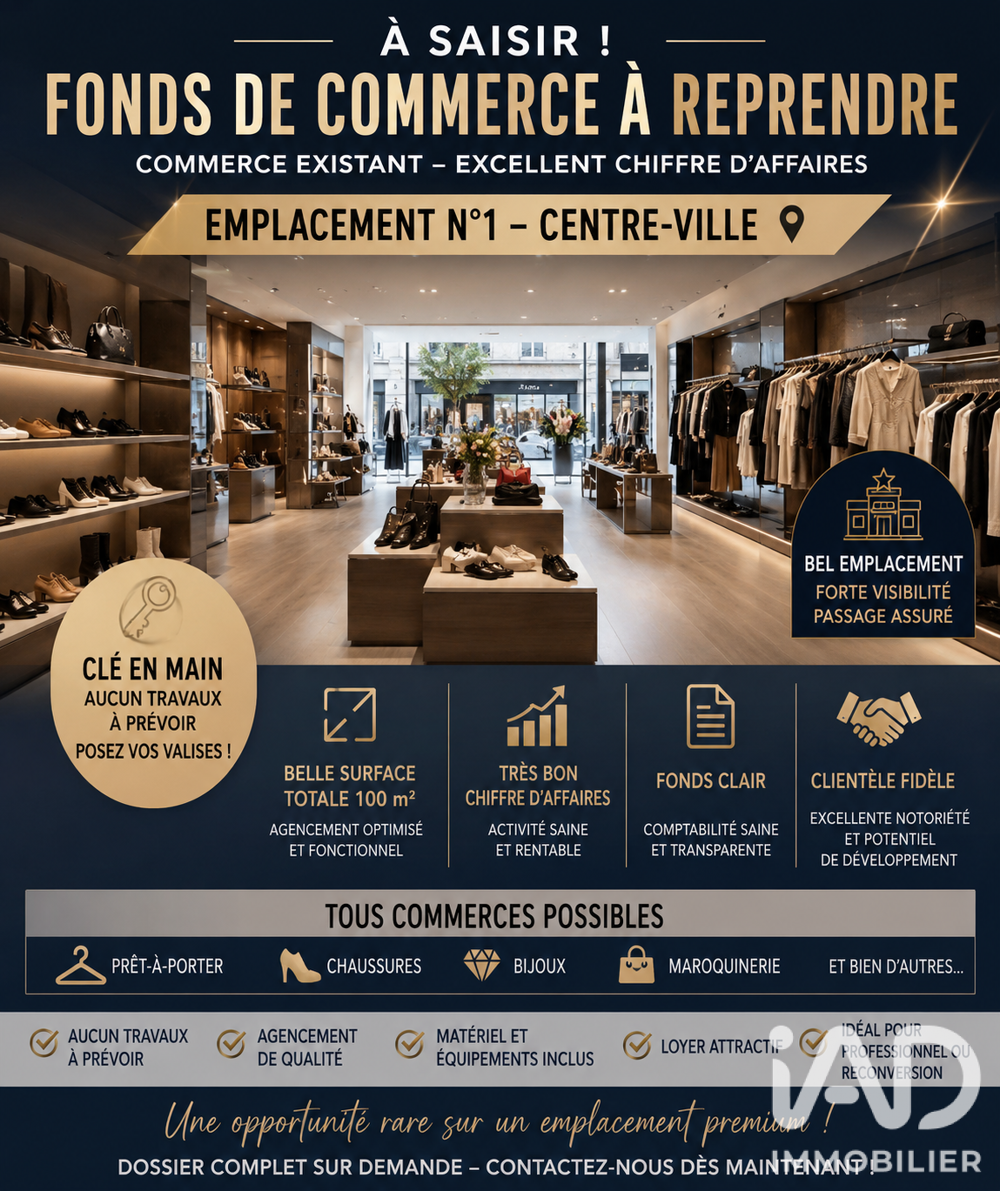   Vente Chaussure, Cuir 95 m&sup2; 