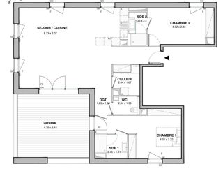  Appartement à vendre 3 pièces 98 m²