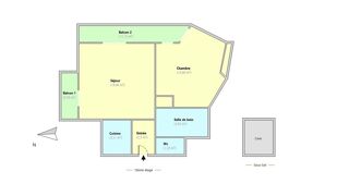  Appartement à vendre 2 pièces 54 m²
