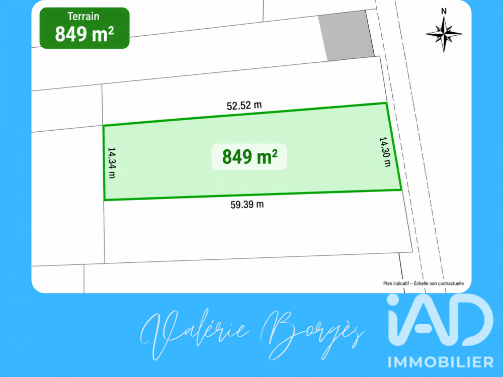 Vente Terrain Vente Terrain à bâtir 849 m&sup2; Beautheil-saints
