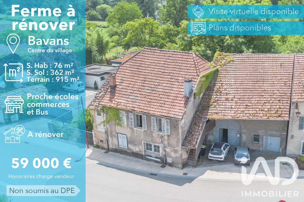 Vente Ferme 4 pièces