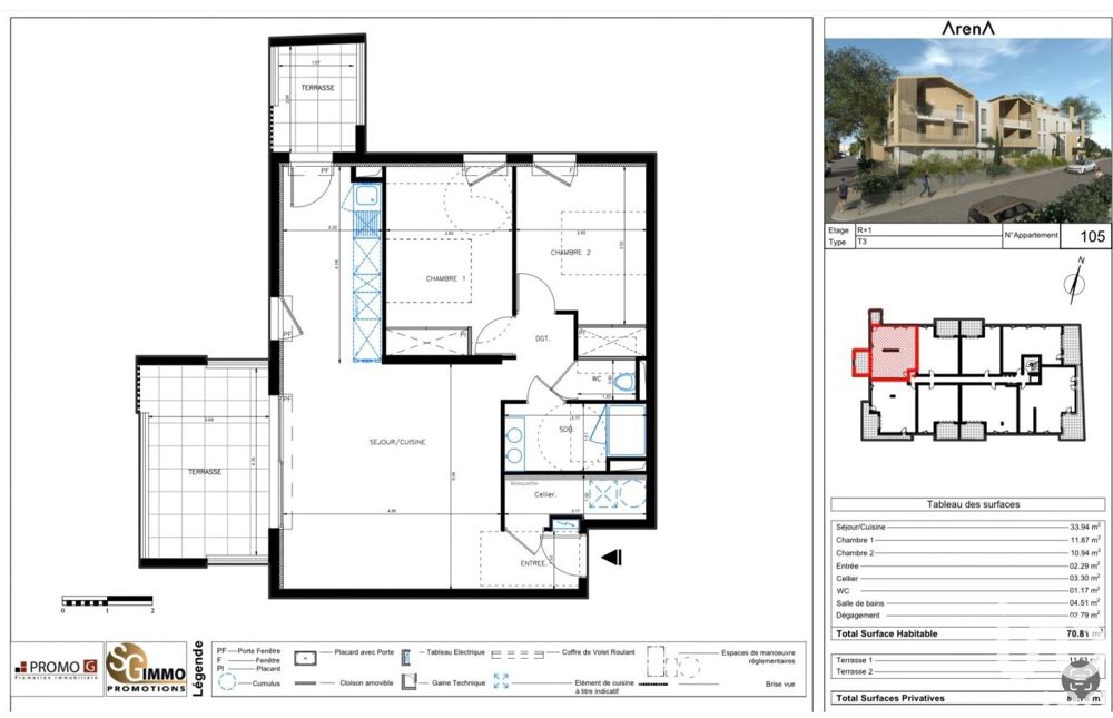 Vente Appartement Vente Appartement 3 pièces Béziers