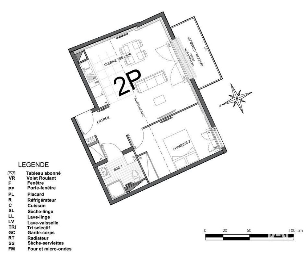 Vente Appartement 2 pièces