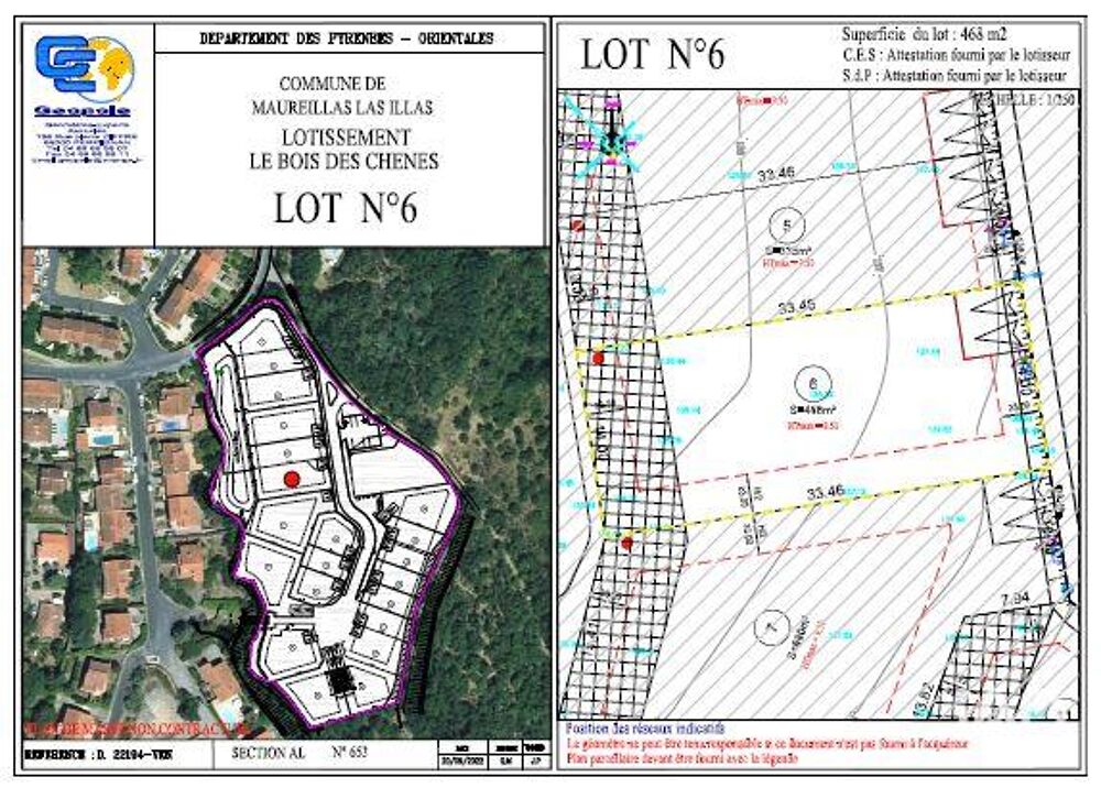 Vente Terrain Vente Terrain 468 m&sup2; Maureillas-las-illas