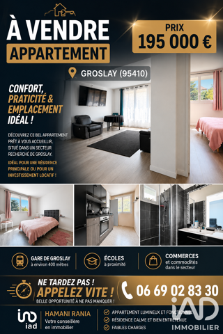  Appartement à vendre 3 pièces 60 m²