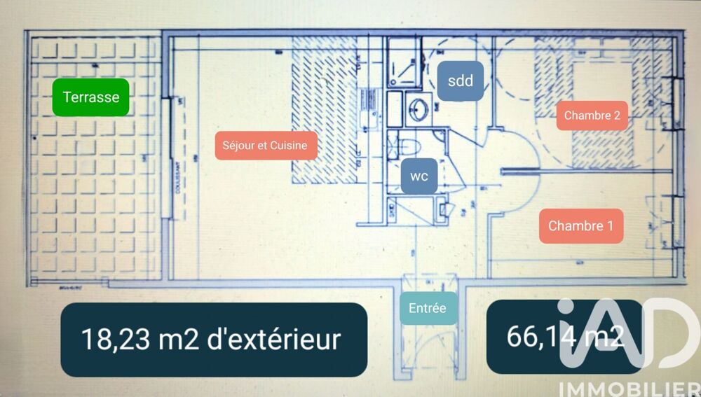 Vente Appartement 3 pièces