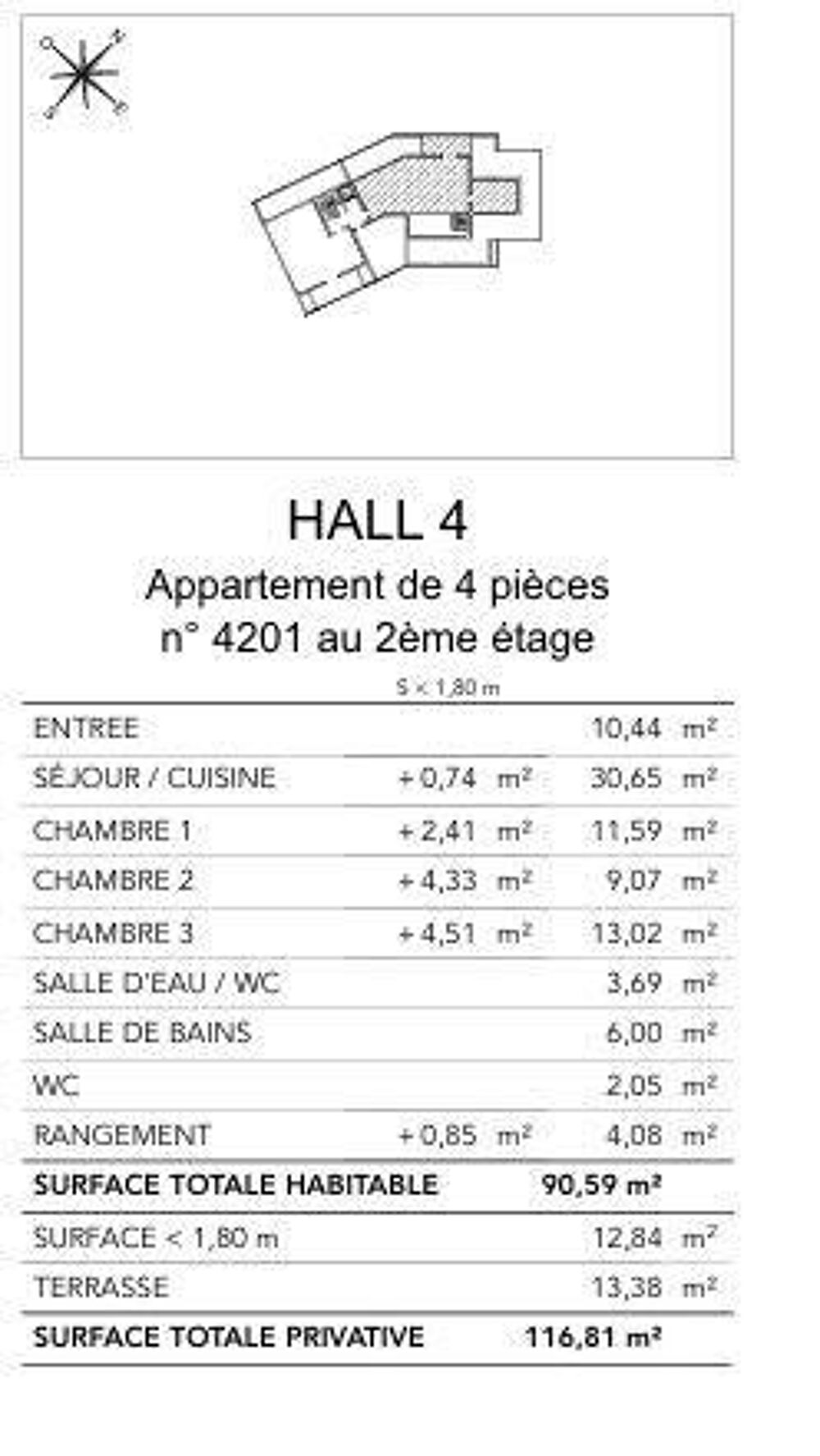 Vente Appartement 4 pièces