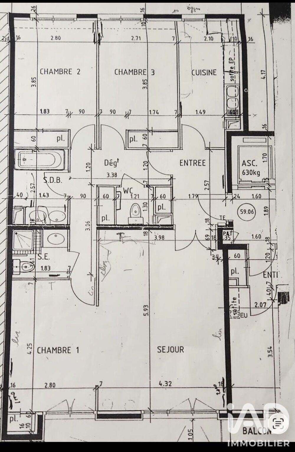 à vendre  Appartement Paris 13