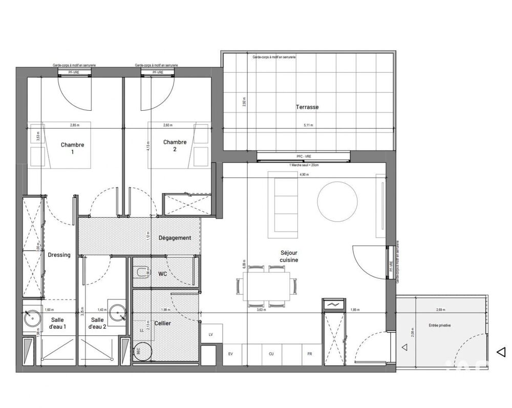 Vente Appartement 3 pièces