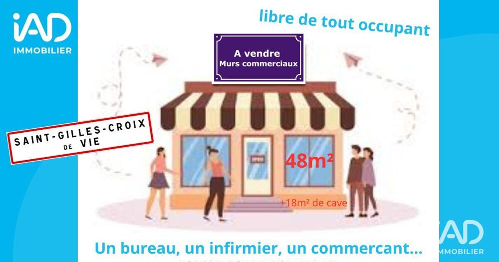   Vente Boutique/Local commercial 66 m&sup2; 