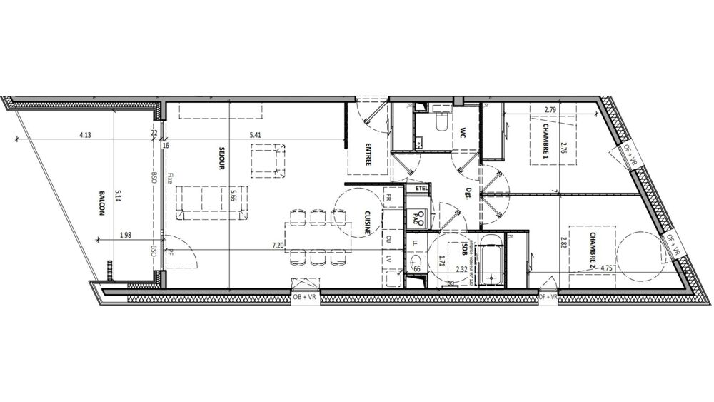 Vente Appartement 3 pièces