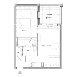  Appartement à vendre 2 pièces 42 m²