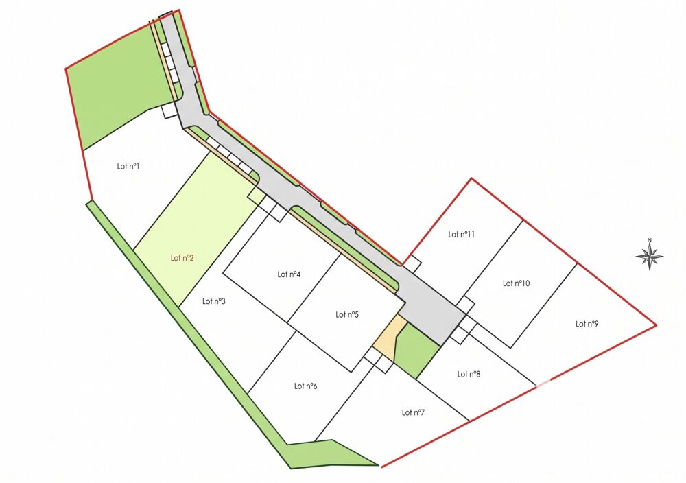 Vente Terrain Vente Terrain à bâtir 1 120 m&sup2; Bressols