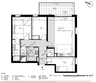  Appartement à vendre 4 pièces 86 m²