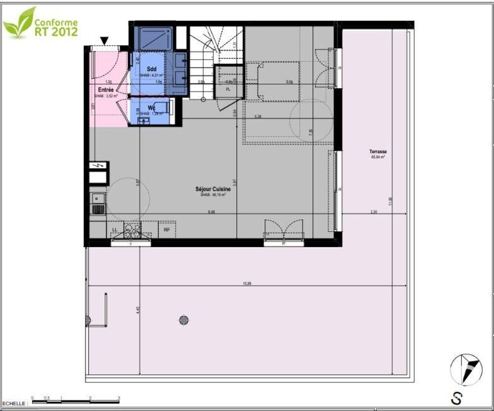 vente Appartement - 4 pièce(s) - 110 m² Châteauneuf-Grasse (06740)