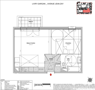  Appartement � vendre 2 pi�ces 44 m�