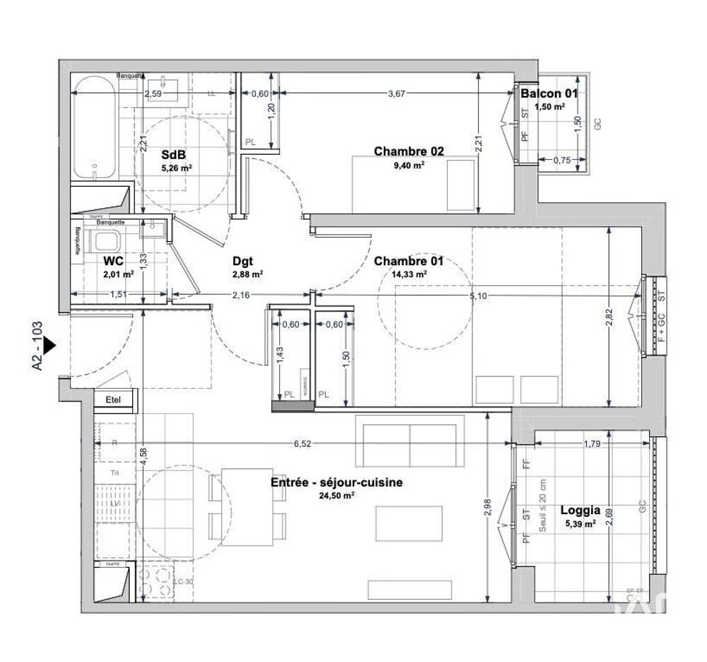 Vente Appartement Vente Appartement 3 pièces La rochelle