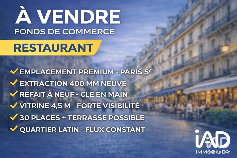   Vente Restaurant 56 m&sup2; 