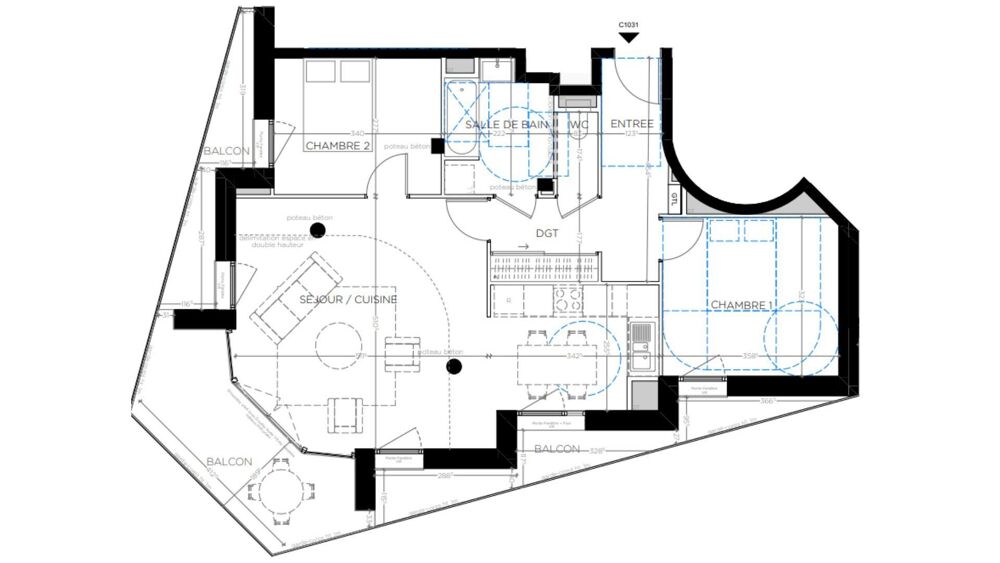 Vente Appartement 3 pièces