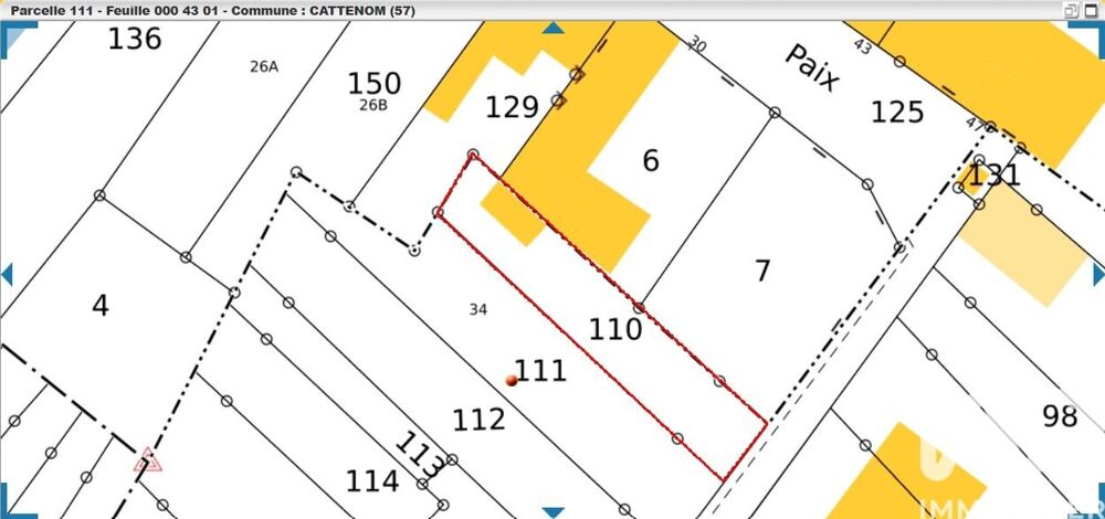 Vente Terrain Vente Terrain à bâtir 244 m&sup2; Cattenom