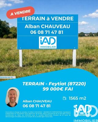  Terrain à vendre 1565 m²