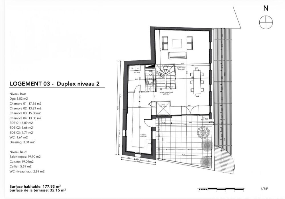 Vente Duplex 5 pièces