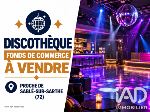 Vente Club, Discoth&egrave;que 450 m&sup2; 175000 72430 Avoise