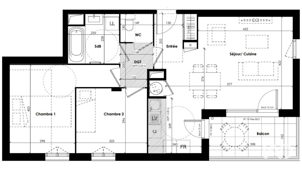 Vente Appartement 3 pièces