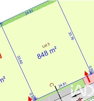  Terrain à vendre 848 m²