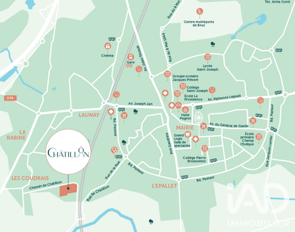 Vente Terrain Vente Terrain à bâtir 490 m&sup2; Bruz