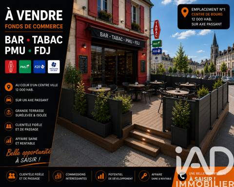 Vente Bar, Brasserie, Tabac 92 m&sup2; 506660 49150 Baugé-en-anjou