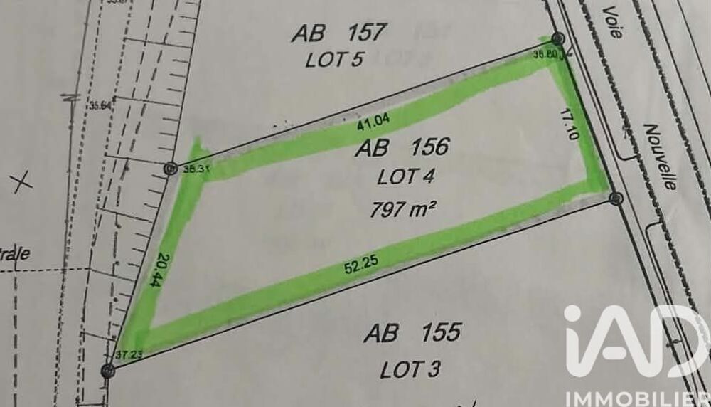 Vente Terrain Vente Terrain 797 m&sup2; Auchy-lès-hesdin