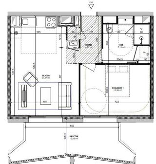  Appartement à vendre 2 pièces 45 m²