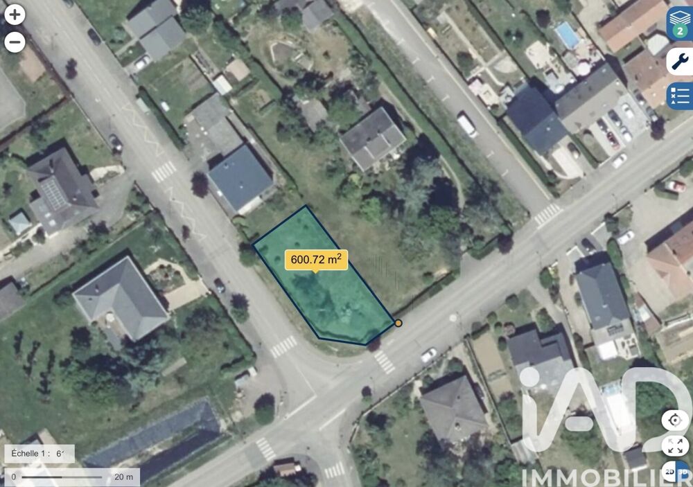 Vente Terrain Vente Terrain à bâtir 600 m&sup2; Pournoy-la-grasse