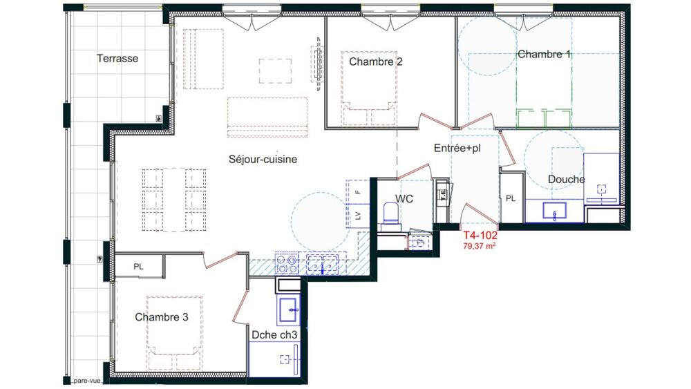 Vente Appartement 4 pièces