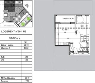  Appartement à vendre 2 pièces 51 m²