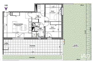  Appartement à vendre 3 pièces 65 m²