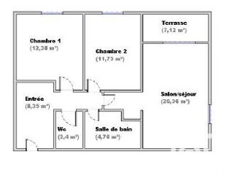  Appartement à vendre 3 pièces 65 m²