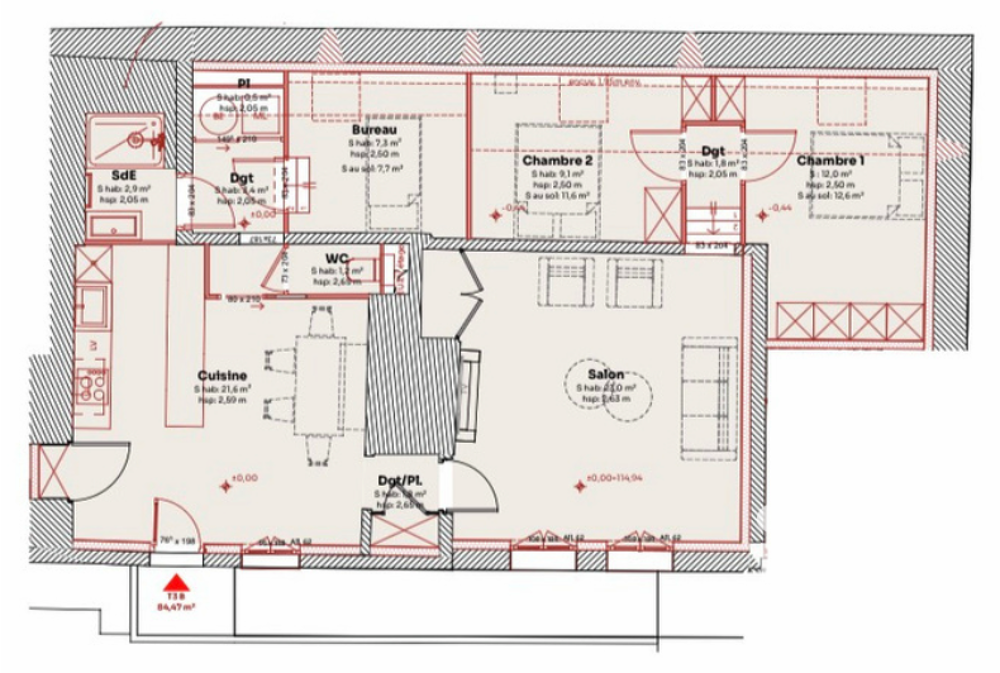 Vente Appartement 4 pièces