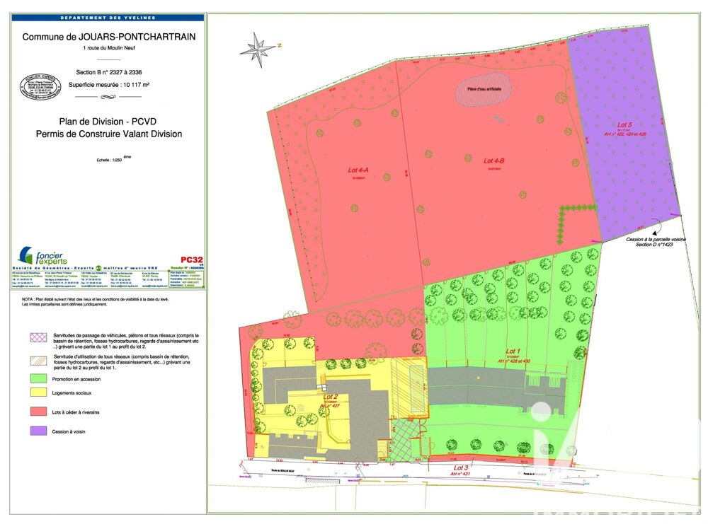 Vente Terrain Vente Terrain 5 310 m&sup2; Jouars-pontchartrain