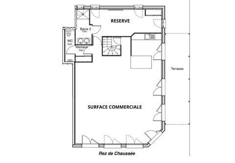   Vente Boutique/Local commercial 185 m&sup2; 