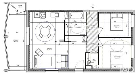  Appartement à vendre 3 pièces 66 m²