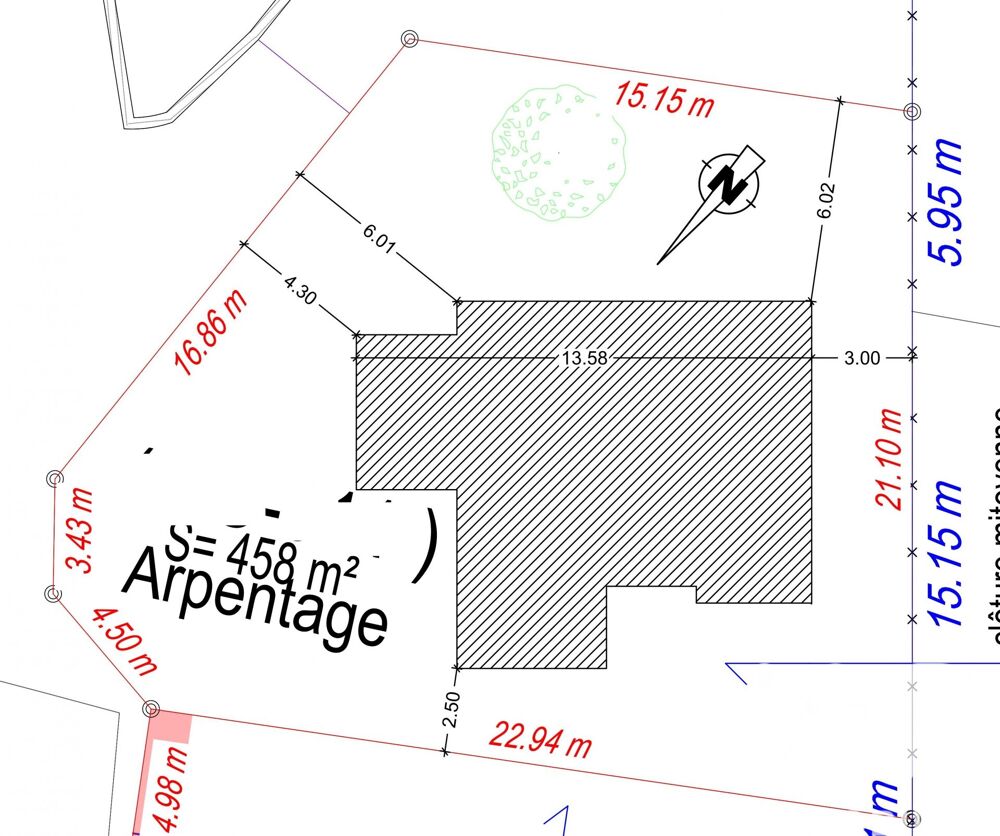 Vente Terrain Vente Terrain à bâtir 458 m&sup2; Avrillé