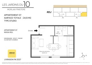  Appartement à vendre 1 pièce 24 m²