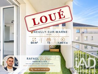  Appartement à louer 3 pièces 64 m²