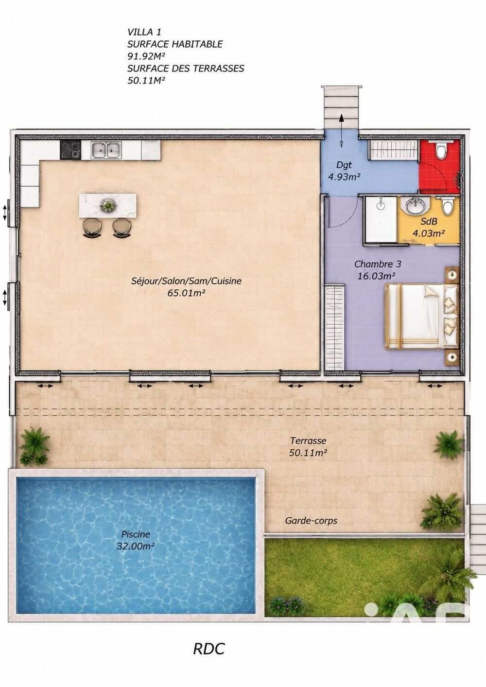 Vente Maison/villa 5 pièces