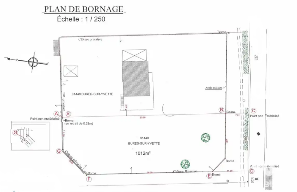 Vente Terrain Vente Terrain à bâtir 1 012 m&sup2; Bures-sur-yvette