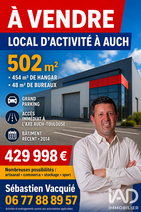 Vente Boutique/Local commercial 502 m&sup2; 429998 32000 Auch