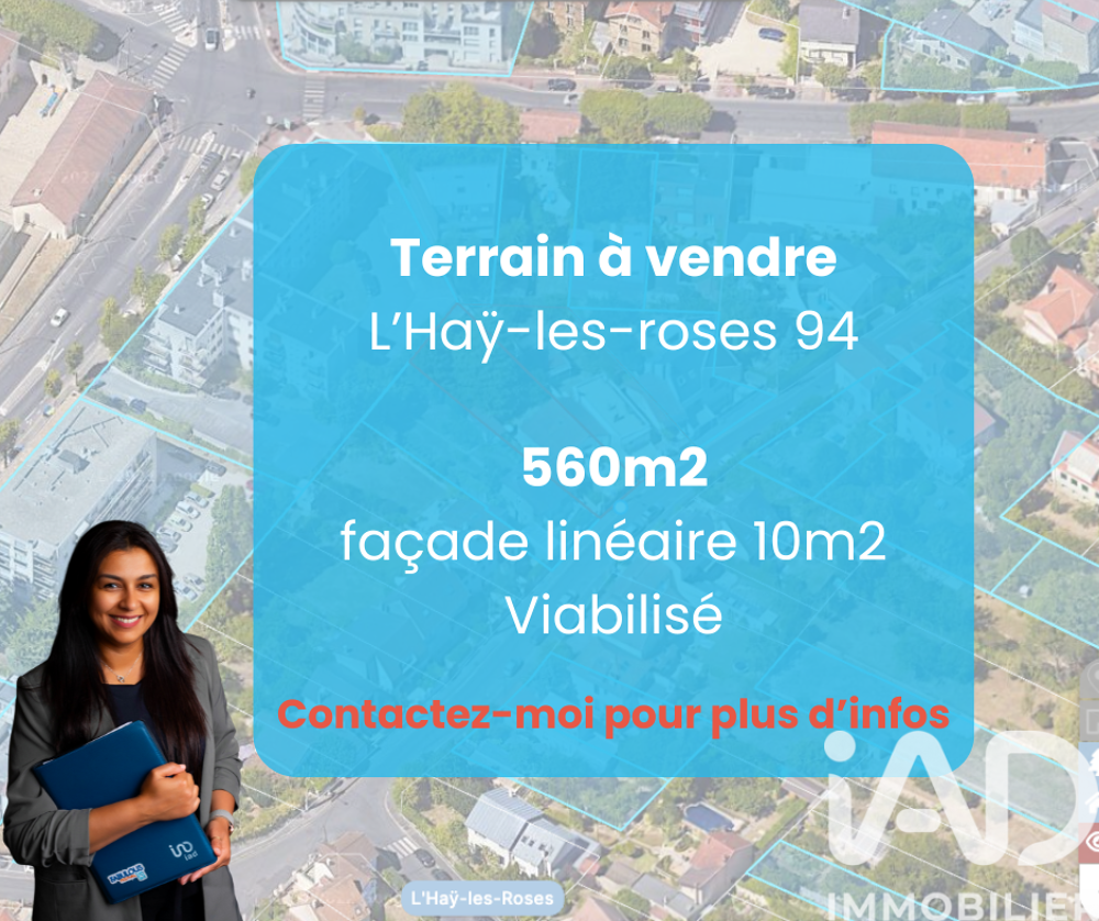 Vente Terrain Vente Terrain 560 m&sup2; L'haÿ-les-roses